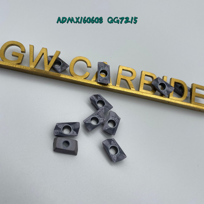 ADMX160608 QG7215 CNC Wkładka tnąca z węglika spiekanego HRA 89 do obróbki stali